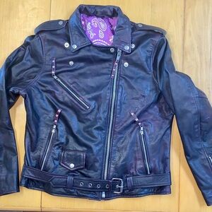 Purple Leather Jacket